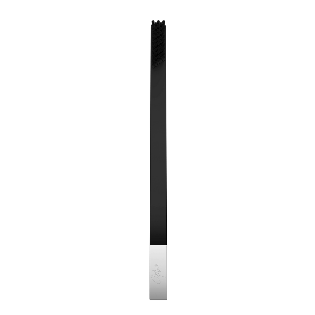 SLIM by Apriori black & silver designer toothbrush