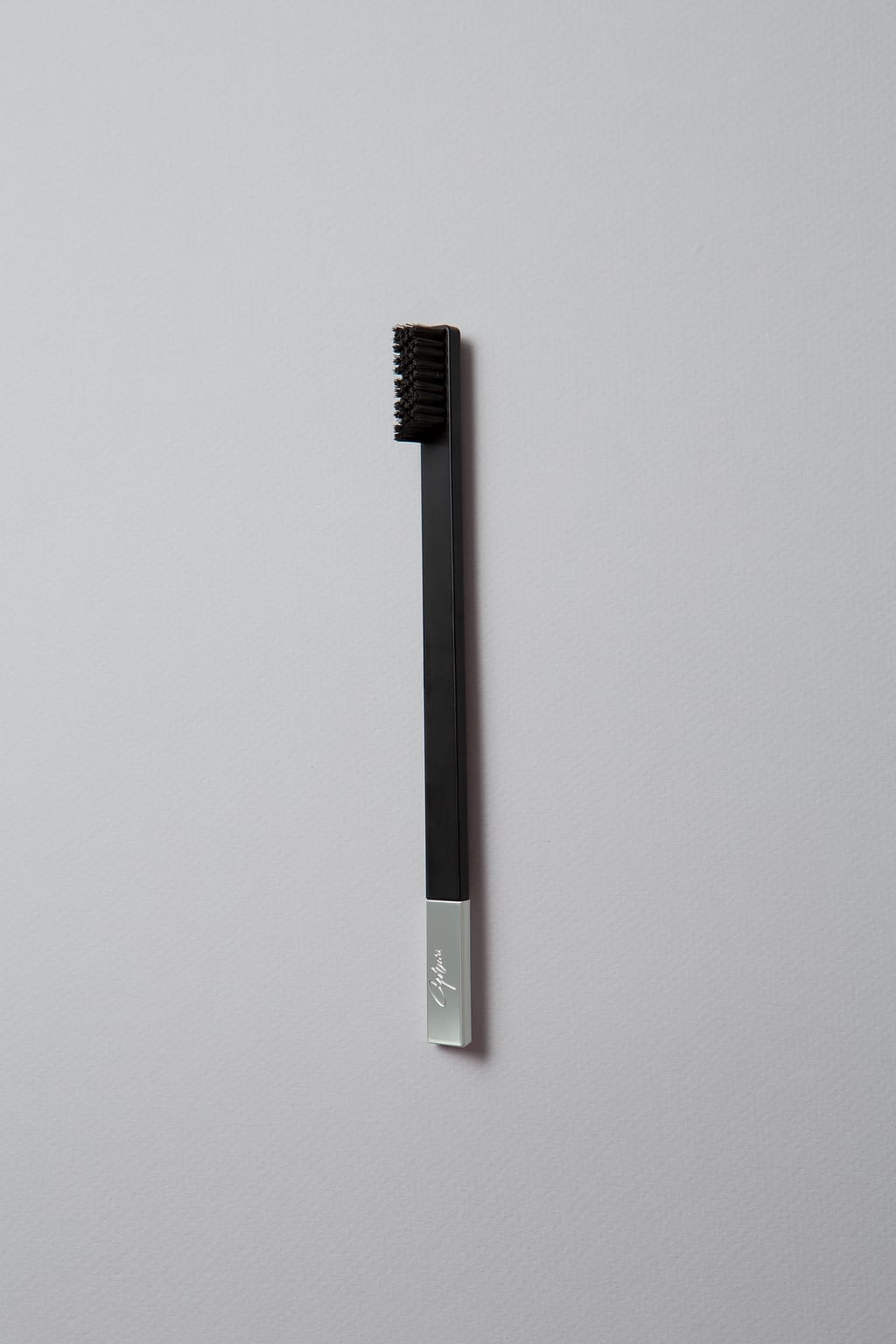 Black Silver designer toothbrush SLIM by Apriori