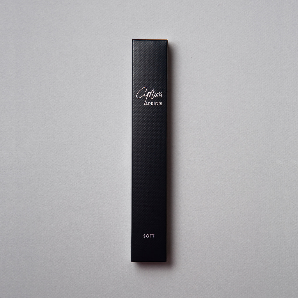 Black Silver designer toothbrush SLIM by Apriori