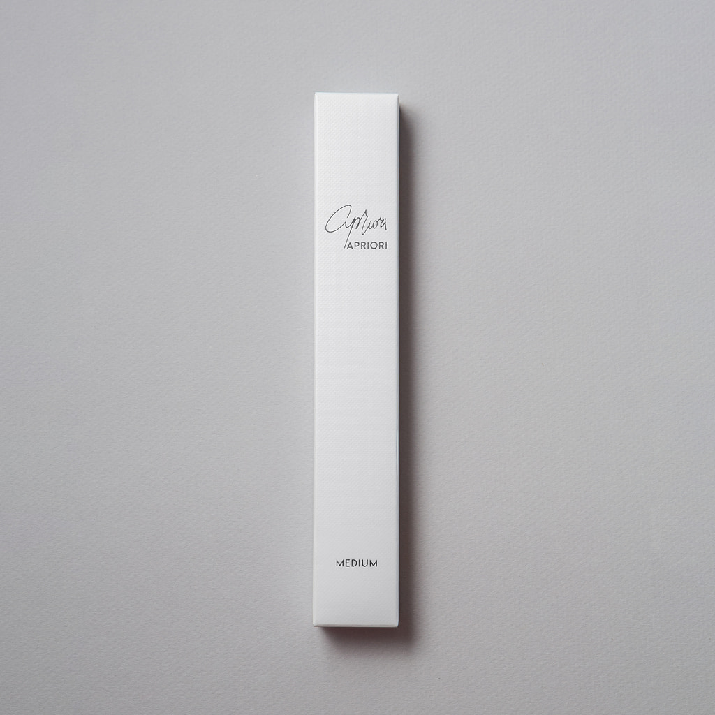 White Silver designer toothbrush SLIM by Apriori