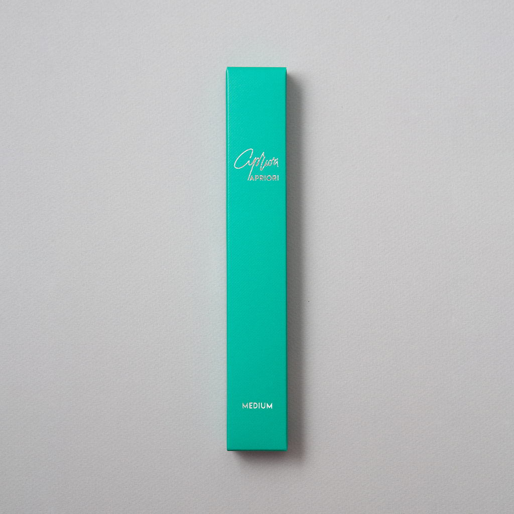 Turquoise Blue Silver designer toothbrush SLIM by Apriori