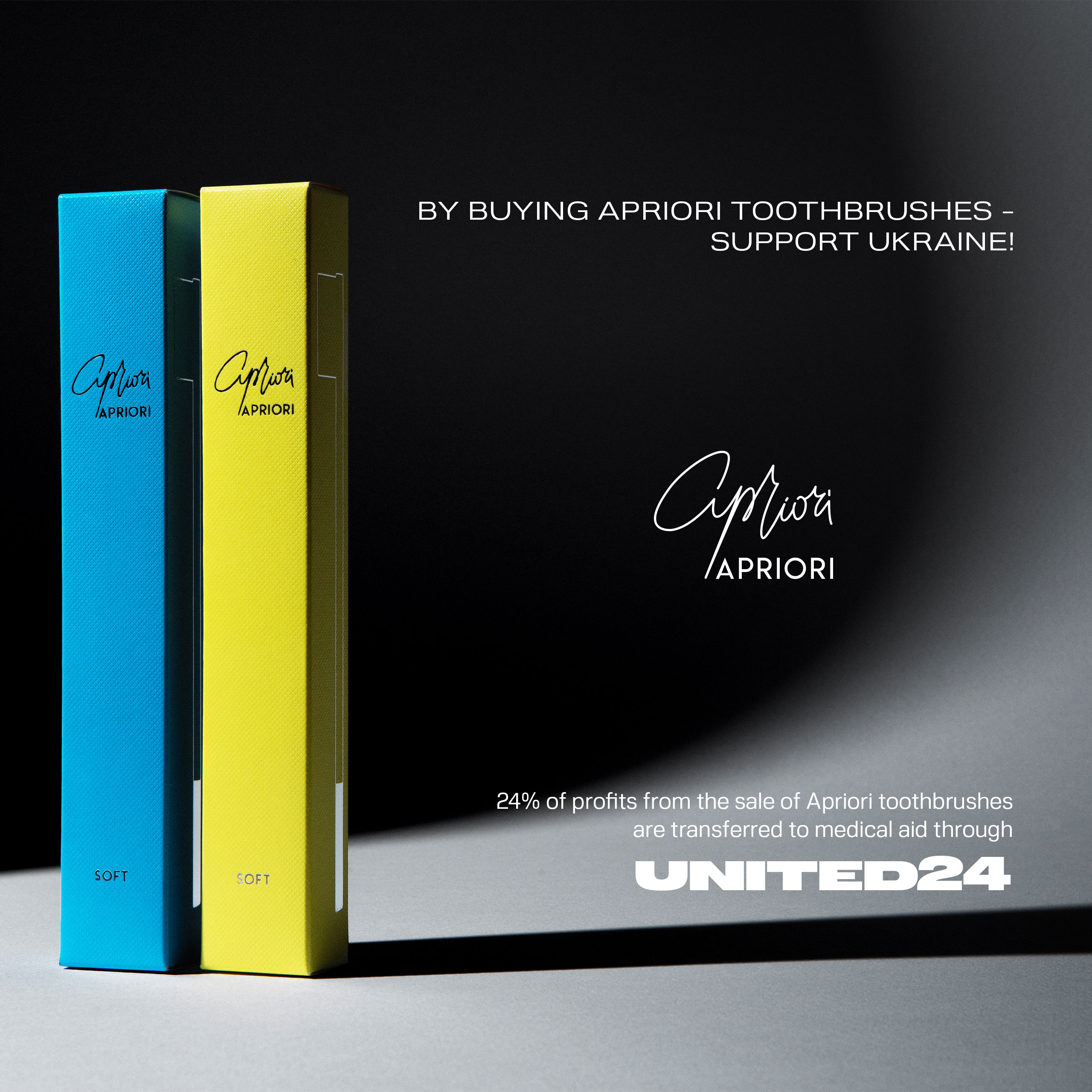 Support Ukraine with Apriori and United24 Support Ukraine with Apriori and United24
