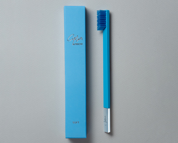 Peaceful Sky Silver designer toothbrush SLIM by Apriori
