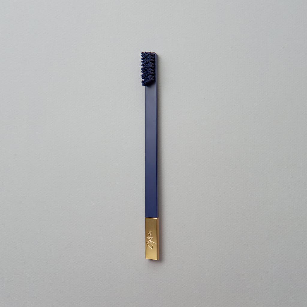 Sapphire Blue Gold designer toothbrush SLIM by Apriori